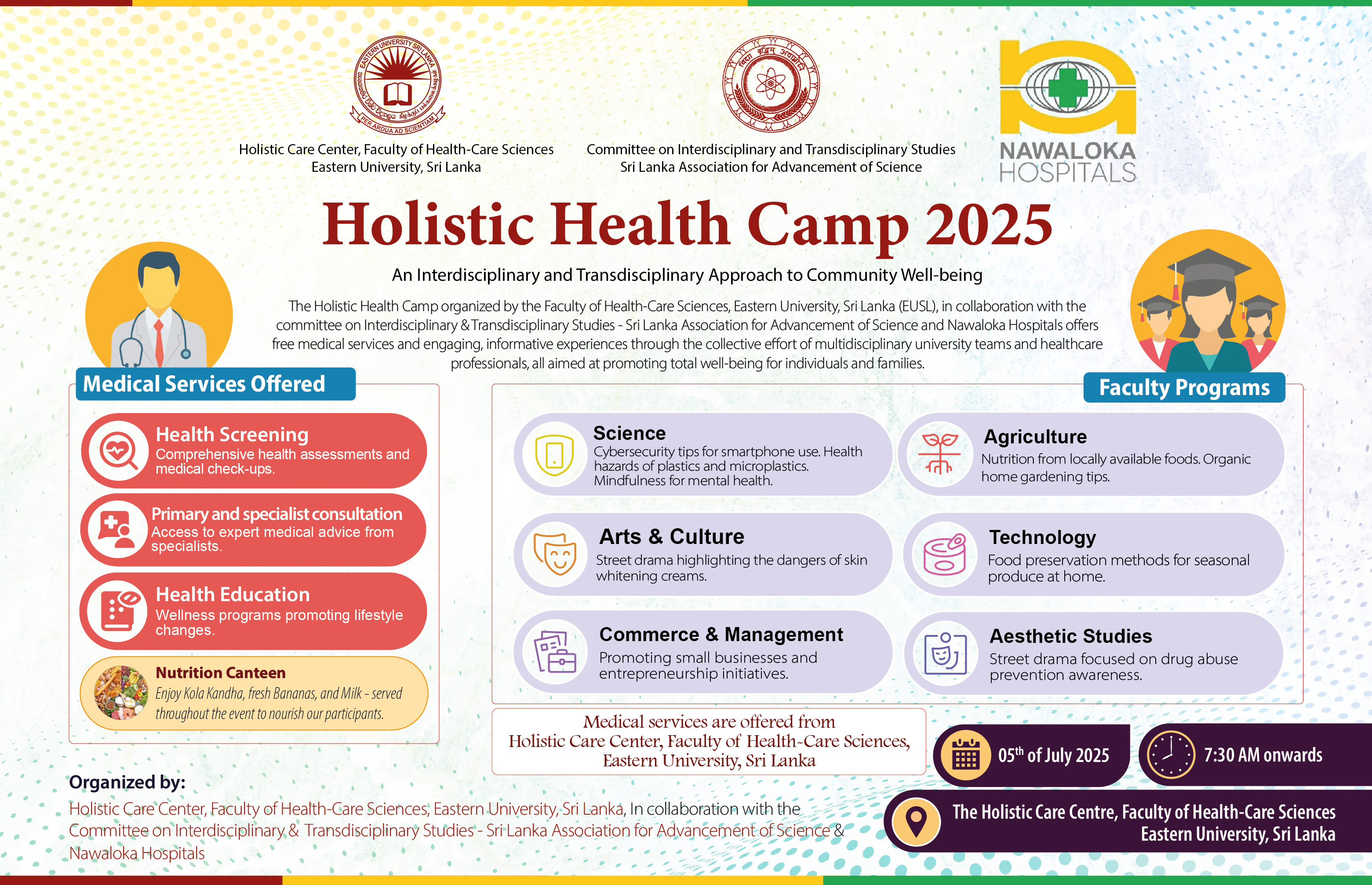 The Holistic Health Camp Flyer